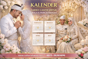 Kalendar Tarikh Cantik Untuk Majlis Perkahwinan