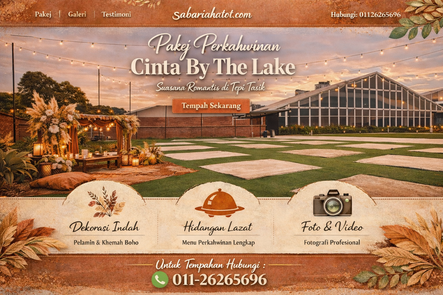 Majlis perkahwinan Cinta By The Lake Puchong